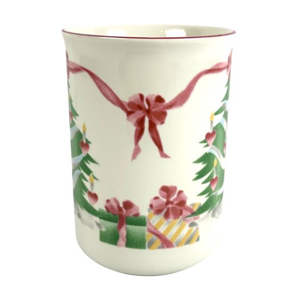 Sango Home for Christmas 1992 Indonesia Black Mark #4829 Tall Mug 4.25" - Picture 2 of 8